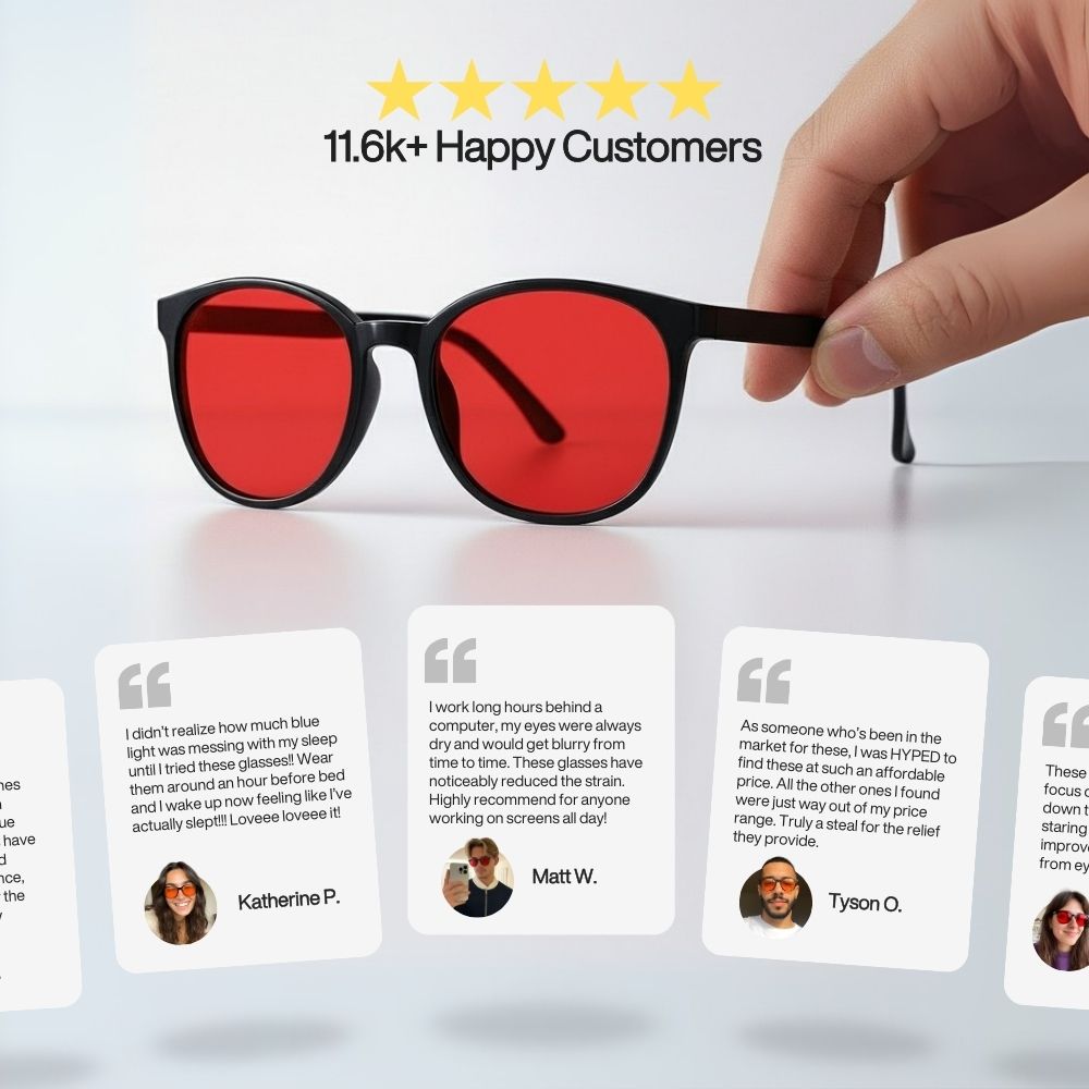 Flow State™ Unisex Red Lens Blue Light Glasses