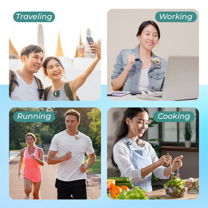 Silent 360° Mini Fan with USB-C & Flexible Clip